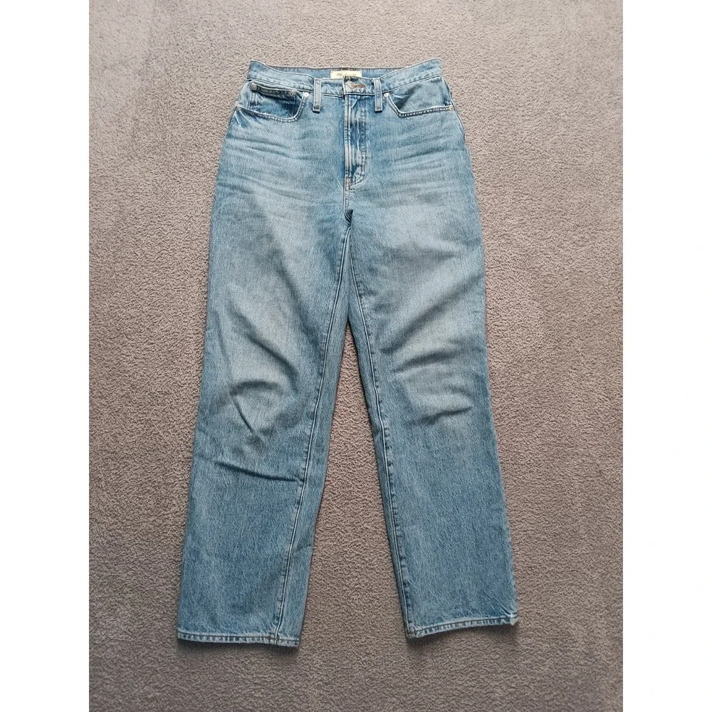 Madewell Perfect Vintage Straight Jeans Women 27 Light‎ Wash Denim